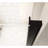 28x72 Pivot Shower Door Featuring Black Aluminum Half Frame, 6mm Transparent Tempered Glass, Film, Raised Water - Blocking Strip, Shock Packaged For Safe Delivery Thick Glass With Matte Proof