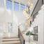 Led Platinum Leaf High Ceiling Chandelier-275414358