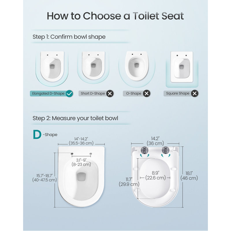 Toilet Seat,Quick-Release, Easy To Install