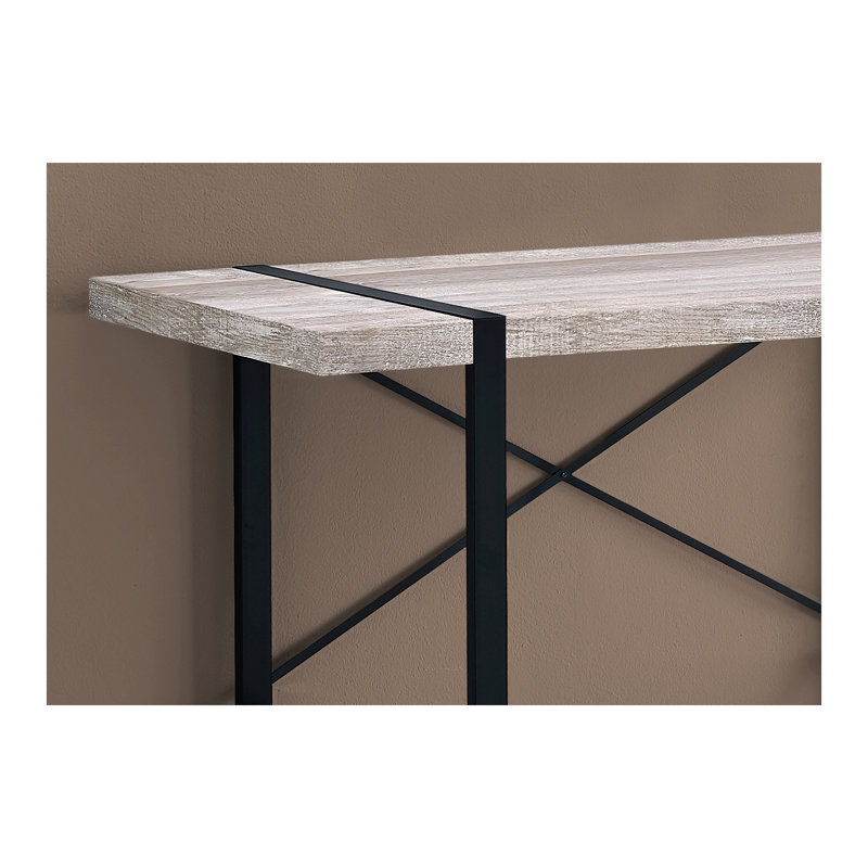 Fullilove Computer Desk, Home Office, Laptop, 48"L, Work, Metal, Laminate, Contemporary, Modern, Taupe/Black