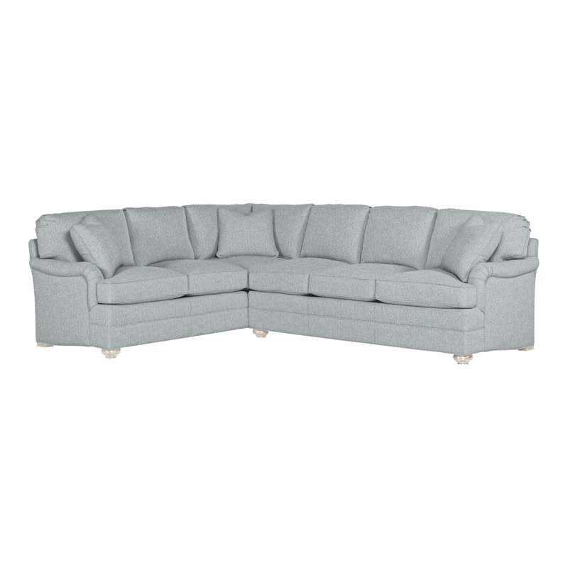 American Bungalow 2-Piece East Lake L- Sectional, Ian Haze, Casa Blanca