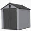 Remise de rangement en plastique 6 * 8Ft pour le grand jardin