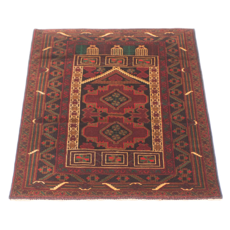 Teimani Burgundy Rug 2'11" x 4'7"