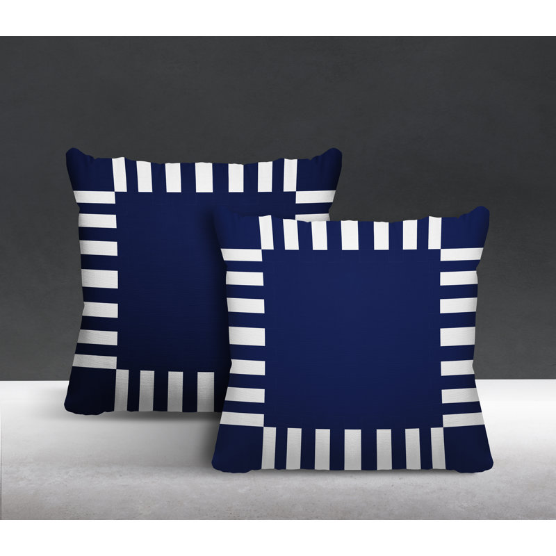  Coussin intérieur / extérieur, L 17 po x H 17 po, Bleu marine