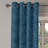 East Urban Home Dark Garden Grommet Curtain 2-Panel Window Drapes, 50", Dark Blue and Turquoise-1950599681
