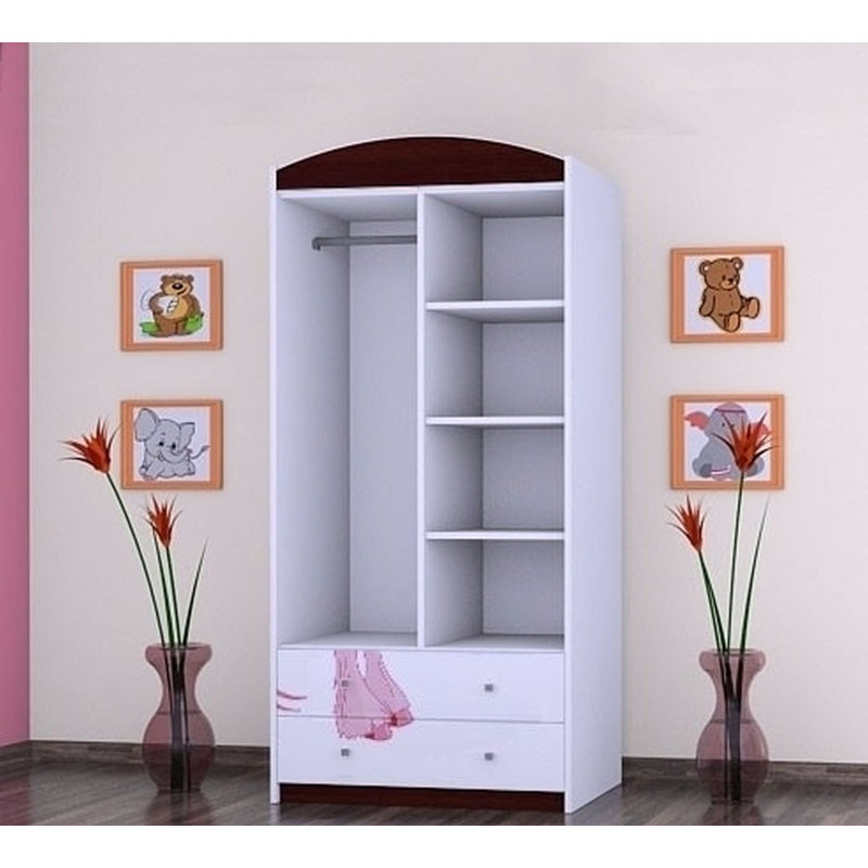 Maio 2 Door Wardrobe, Black