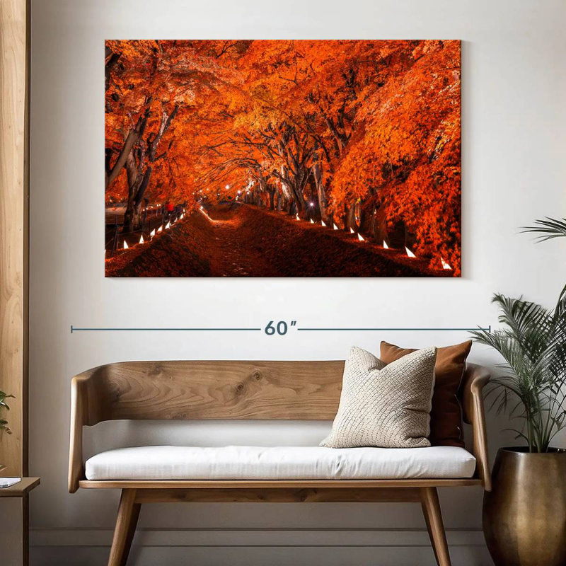 Alvord Kawaguchiko Autumn Trees, 34" H x 51" W