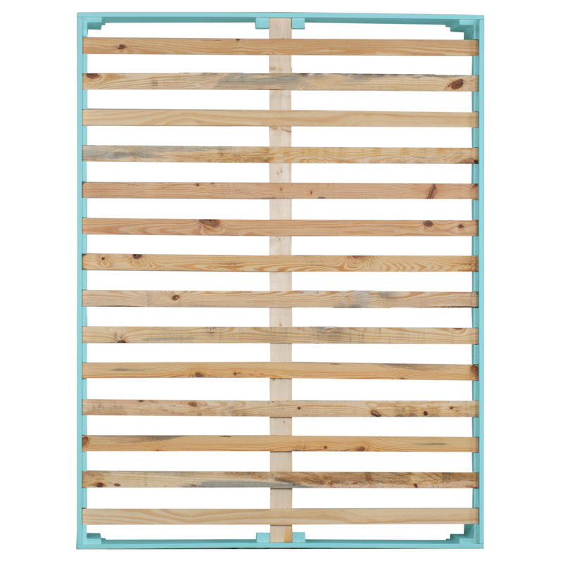 16" Platform Bed Frame, Turquoise, Full
