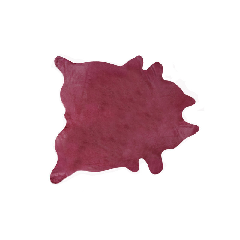 Tapis fuchsia en peau de vache Galpin