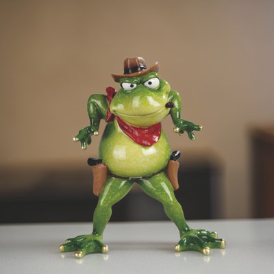 Figurine debout 7 "H Cowboy Frog
