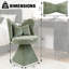 Fauteuil de coiffeuse pivotant avec dossier papillon-365944031