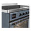 Majestic III Series 48 Inch Induction Range with 6 Induction Elements in Matte Graphite (Brass Trim)-1917753923-1917753927