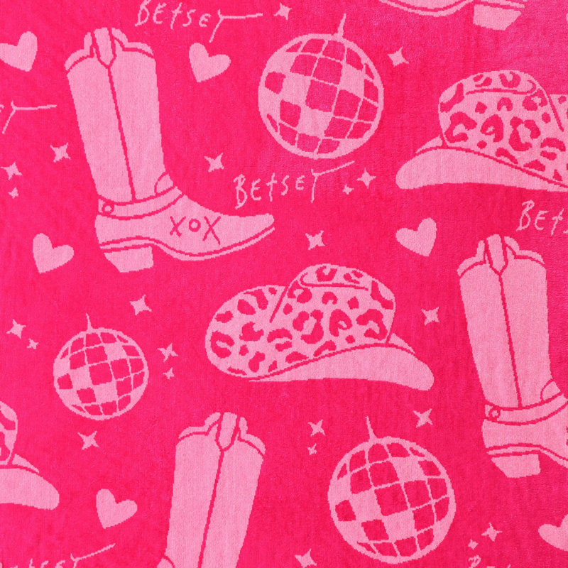 Serviette de plage Betsey Johnson, Rose Western