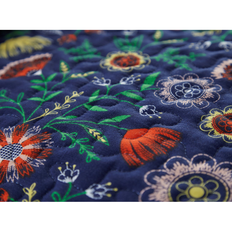 Ensemble de courtepointe en microfibre Boho Bloom, Courtepointe très grand et 2 très grandes taies