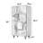 Double open doors multi-functional wardrobe