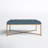 Osa Leather Ottoman - Teal-1090025362