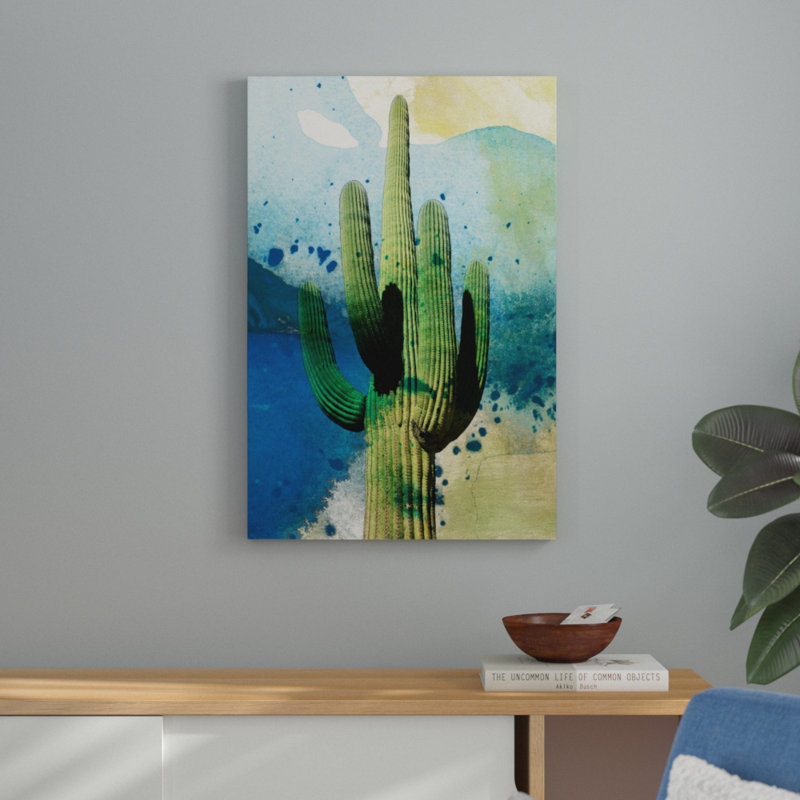 Cactus by Sisa Jasper - Graphic Art, Wrapped Canvas, 91cm H x 61cm W