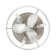 Vaczon 12.6" Modern Caged Flush Mount Ceiling Fan with LED Lights and Remote Control