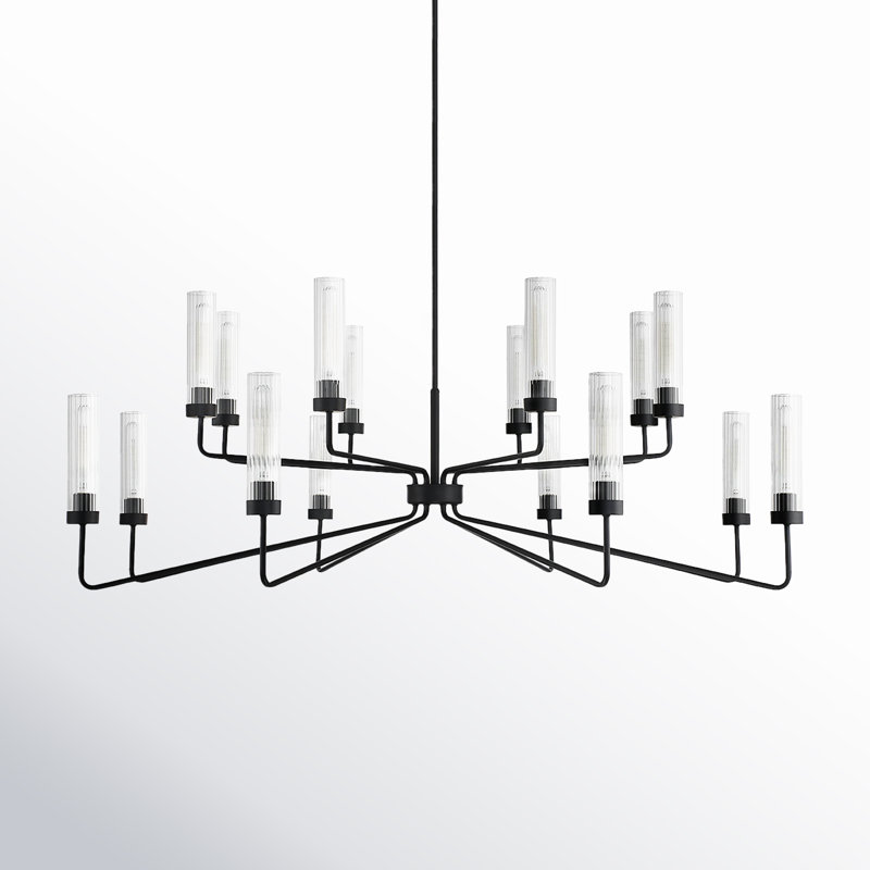 Jonze 16-Light Chandelier, Matte Black