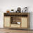 Desilien 55" Modern Bar Cabinet With Adjustable Shelves Wine Cabinet With Wine Glass Holder & Wine Rack