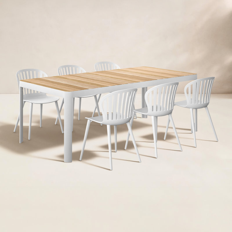 Ensemble repas d'extérieur 7 pièces Lujane