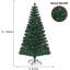 Artificial Christmas Tree Green with LED Lights-1013639909