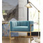  Fauteuil demi-tonneau en velours capitonné de l 30,7 po-22858788-99309307