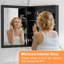  Armoire à pharmacie 24 po x l 30 po avec miroir, cadre de salle de bain encastré ou à fixation en surface avec tablette en verre trempé réglable, grand espace de rangement (noir)-1005540904-973242545