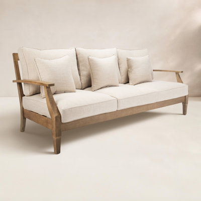 Samya 82" Eucalyptus Patio Sofa