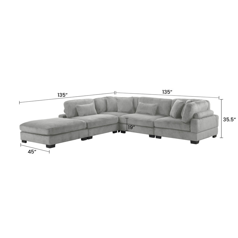 Lit escamotable rembourré, 3 places assises, réversible à gauche et à gauche, surpiqûre géante et décoration pour lire à gauche et à droite avec sièges élégants