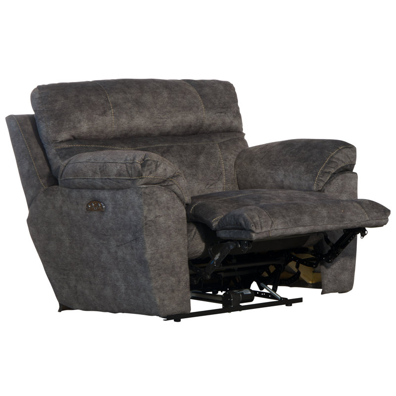 Fauteuil inclinable standard Ameja, 100 % polyester fumée, Non