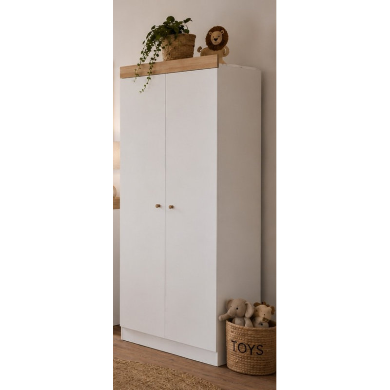 Burlington Wardrobe, White/Oak