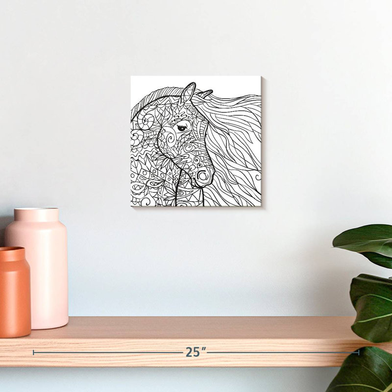 Cheval glamour Crowle, H 10 po x l 10 po