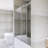 56-60 "W X 60" H Frameless Sliding Shower Door In Brushed Nickel Finish-116985574