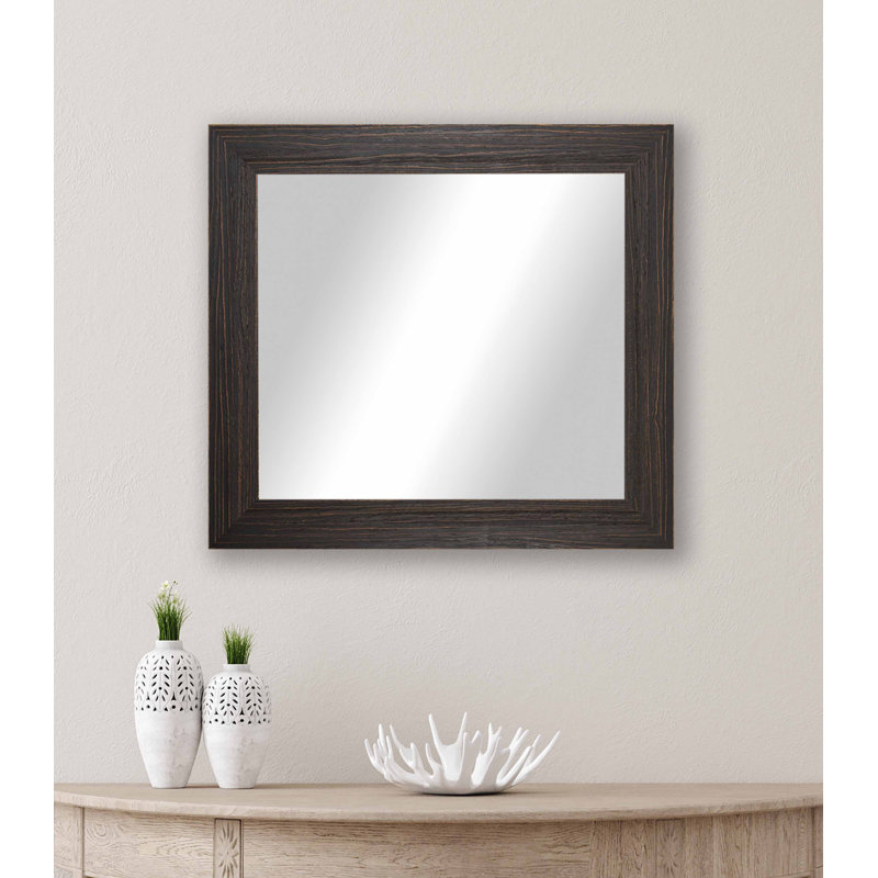 Miroir d'appoint Narely, Expresso, 35,75 po x 35,75 po