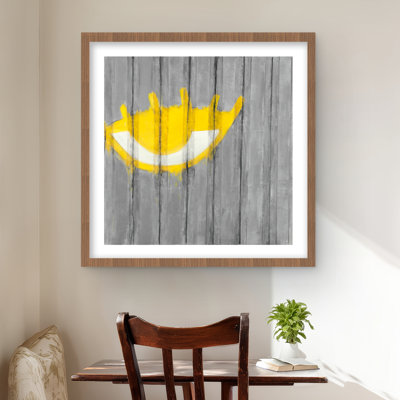 «Yellow Eye Graffiti», reproduction d'art encadrée rétro