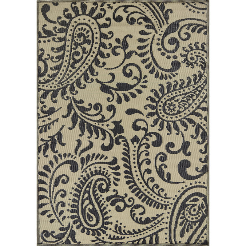 Franoise Geometric Indoor / Outdoor Rug, Rectangle 5' x 7'