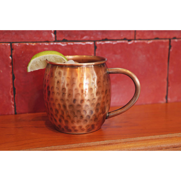 Hammered Stainless Steel Mug for Moscow Mules - 14 oz - by Alchemade