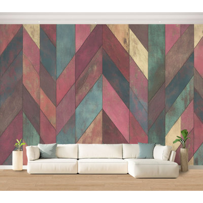 Wall Mural Peel and Stick Wallpaper Aztec Western Native American Tribal Southwestern Boho Southwest Self-Adhesive Removable Contact Paper Wall Decor for Living Room Bedroom 100"H x 144"W