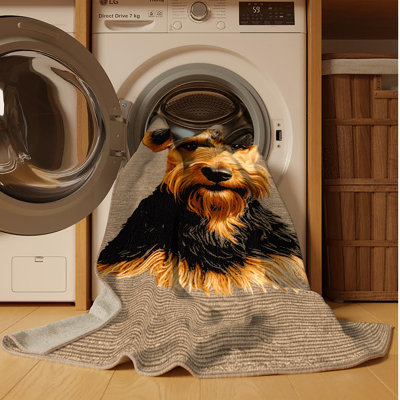  Tapis lavable Airedale Terrier