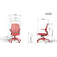 Fauteuil ergonomique 350LBS, bureau à domicile, dossier en filet, mousse moulée intégrée, assise confortable, accoudoir rabattable, fauteuil multifonctionnel ignifuge, rotatif et relevable-1379282353-1379282352