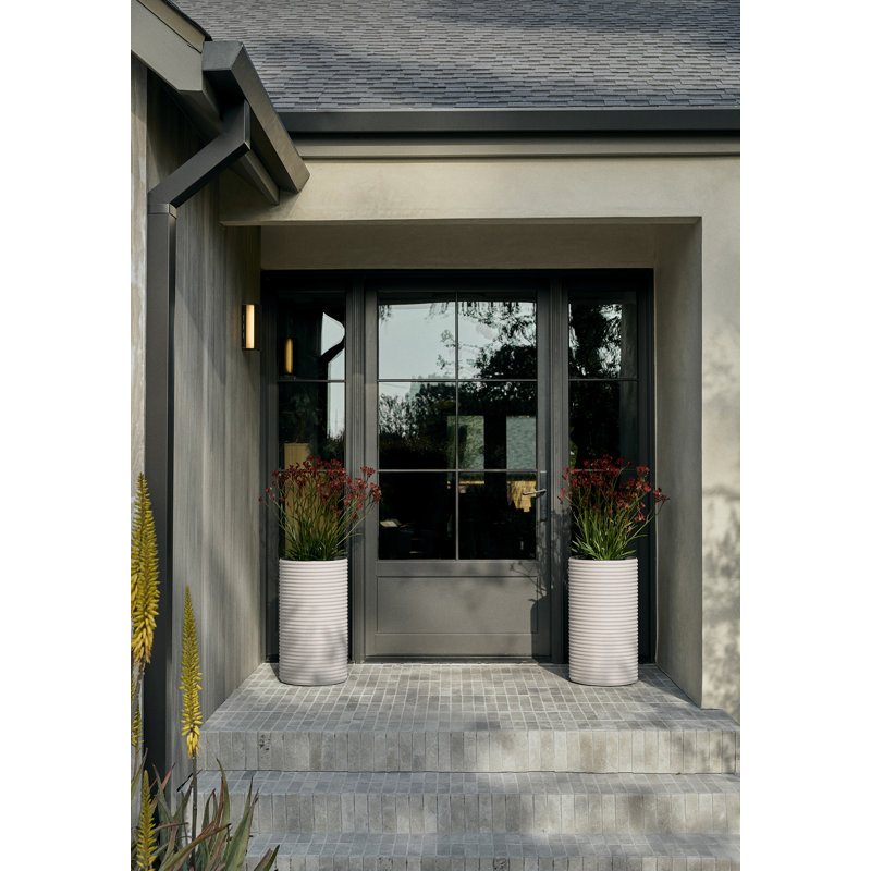 Grand pot à fleurs Veradek Mod Series, H 24,75 po x l 13,75 po x P 13,75 po, 2, Blanc