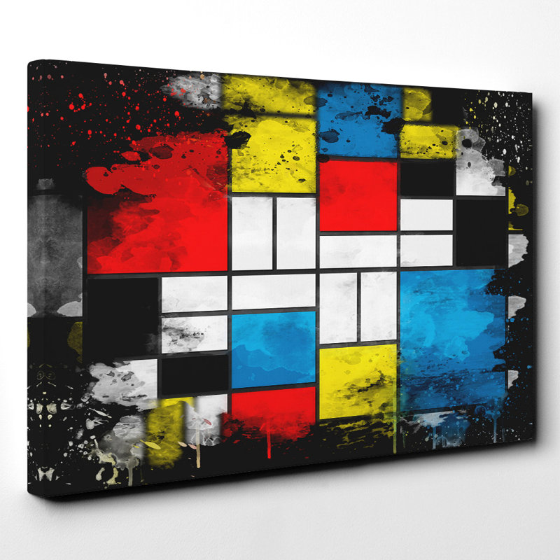 Piet Mondrian - Wrapped Canvas Print, 50cm H x 76cm W