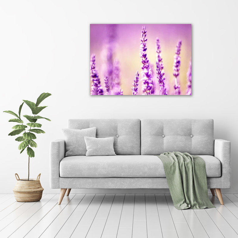 Lavender - No Frame Print on Glass