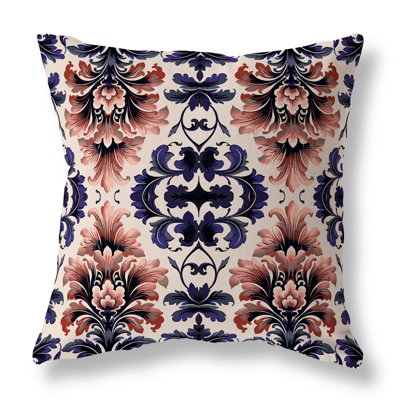 Damask Rapture Damask Reversible Throw Pillow