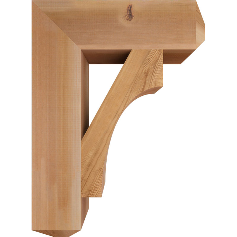 Support Westlake Craftsman, H 30 po x l 5,5 po x P 22 po, Cèdre rouge de l'Ouest, Lisse