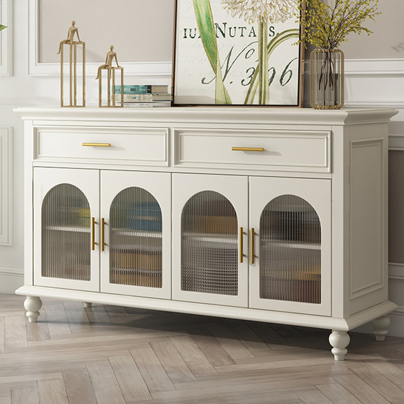American-Style Solid Mahogany Sideboard