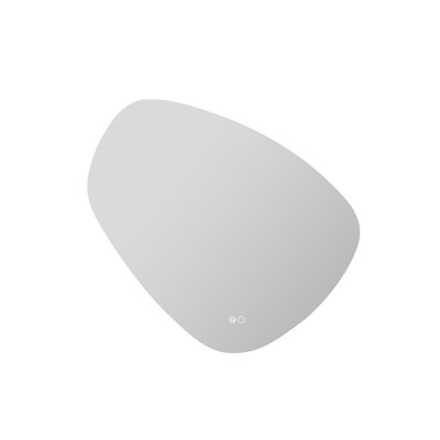 Miroir de salle de bain 30 po H x 32 po à fixation murale rétro sans cadre avec fonction anti-buée et mémoire