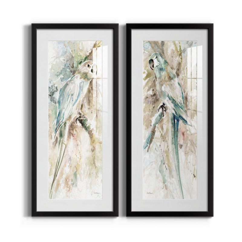 Cadre photo, ensemble de peintures sur papier, Cadre noir