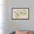Toile avec cadre gris est en rupture de stock
